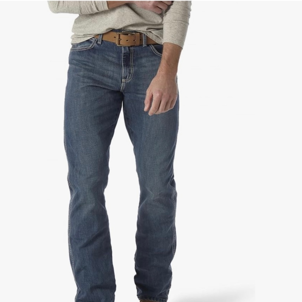 Wrangler Men's WRT20 Retro Relaxed Fit Bootcut Jeans 100% Cotton Size 38 X 32